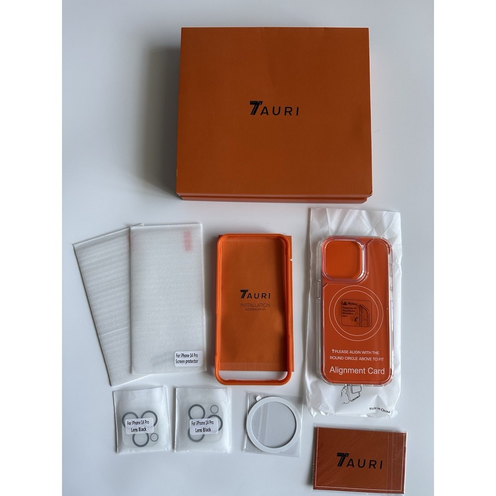 TAURI ( 5 in 1) iPhone 14 Pro Case Clear Shockproof Slim iPhone Case 6.1 in NEW